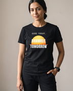 Sore Today Black Dhamkee gym t shirt detail