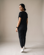 Low Tolerance Black Dhamkee gym t shirt back