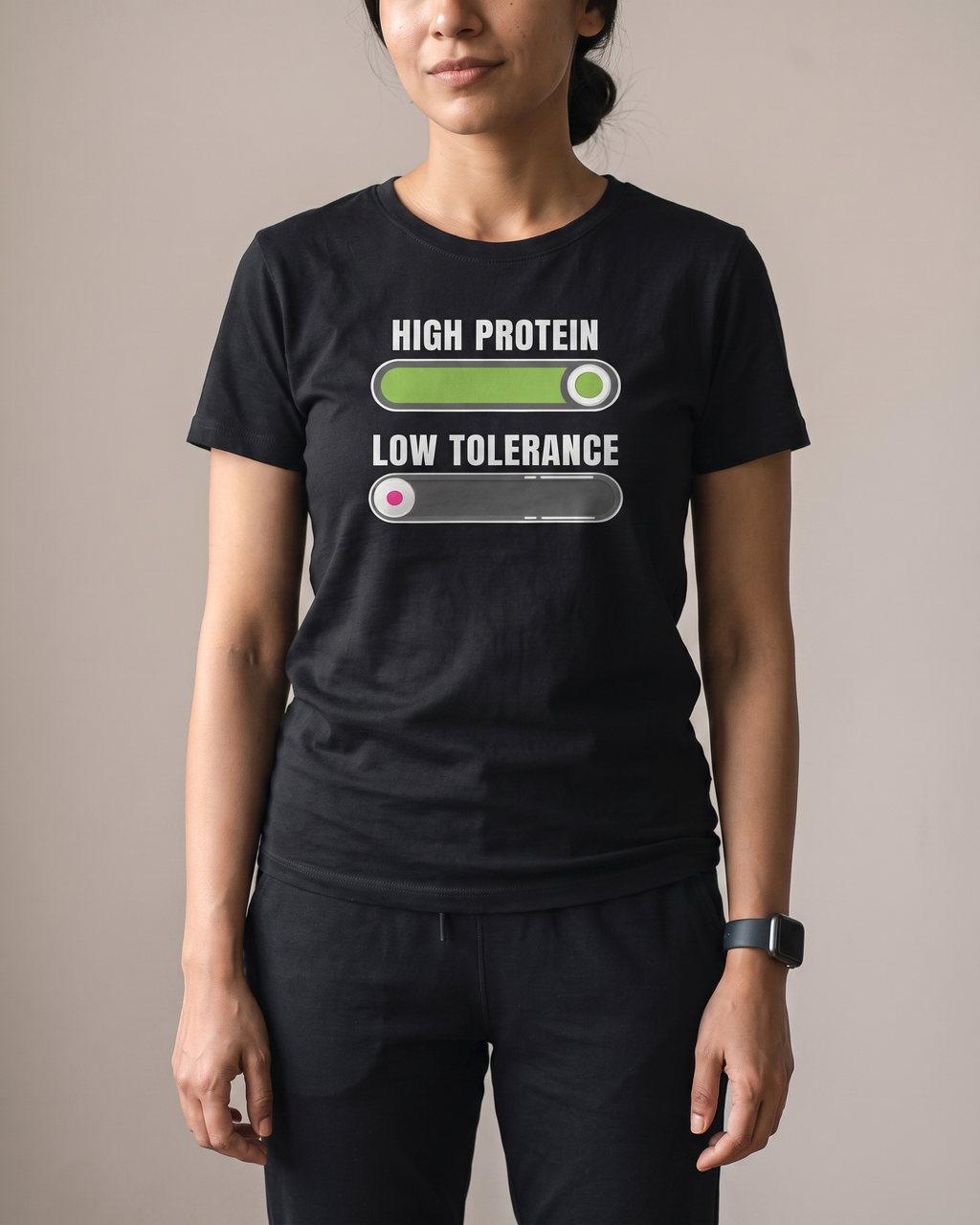 Low Tolerance Black Dhamkee gym t shirt half