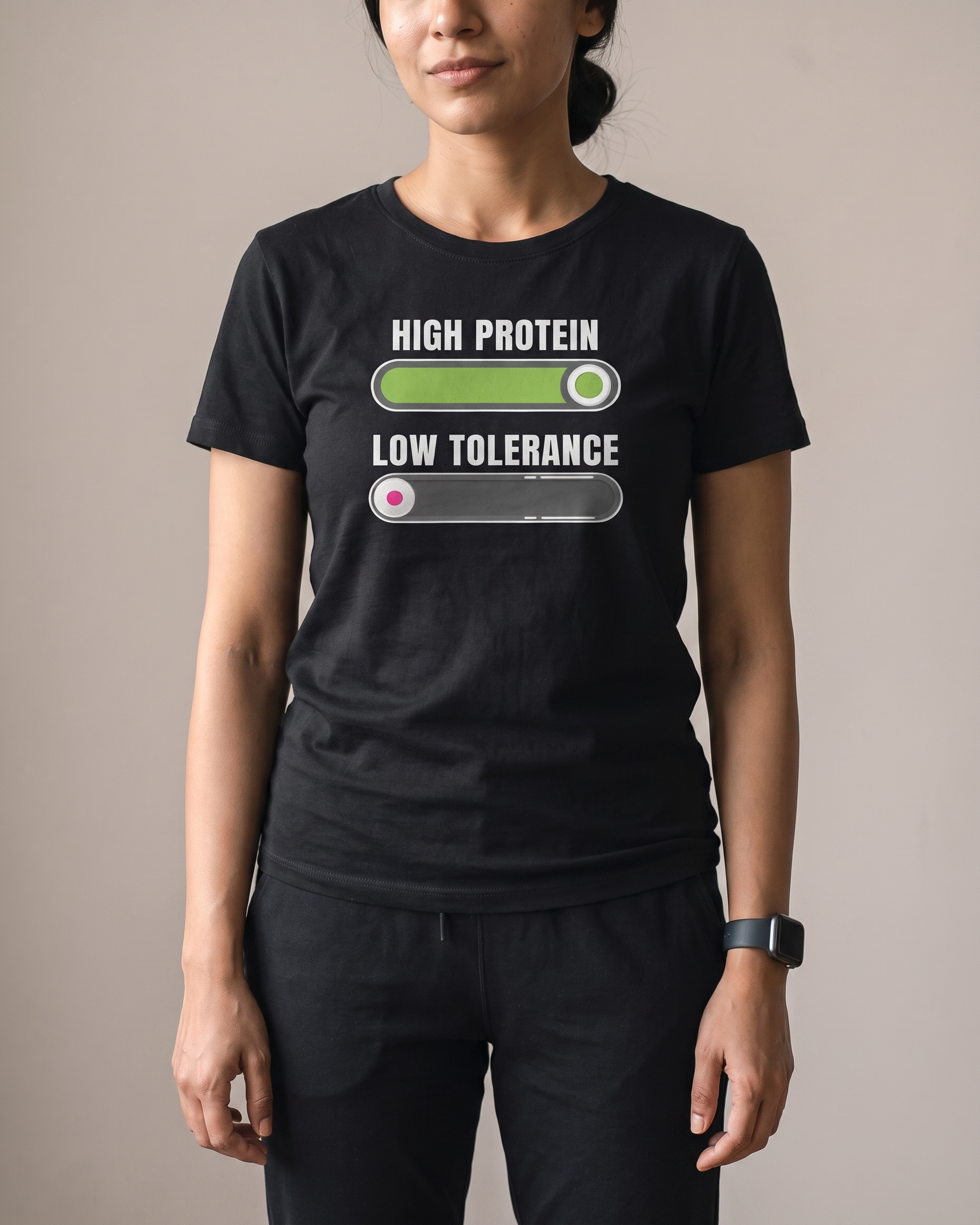 Low Tolerance Black Dhamkee gym t shirt half