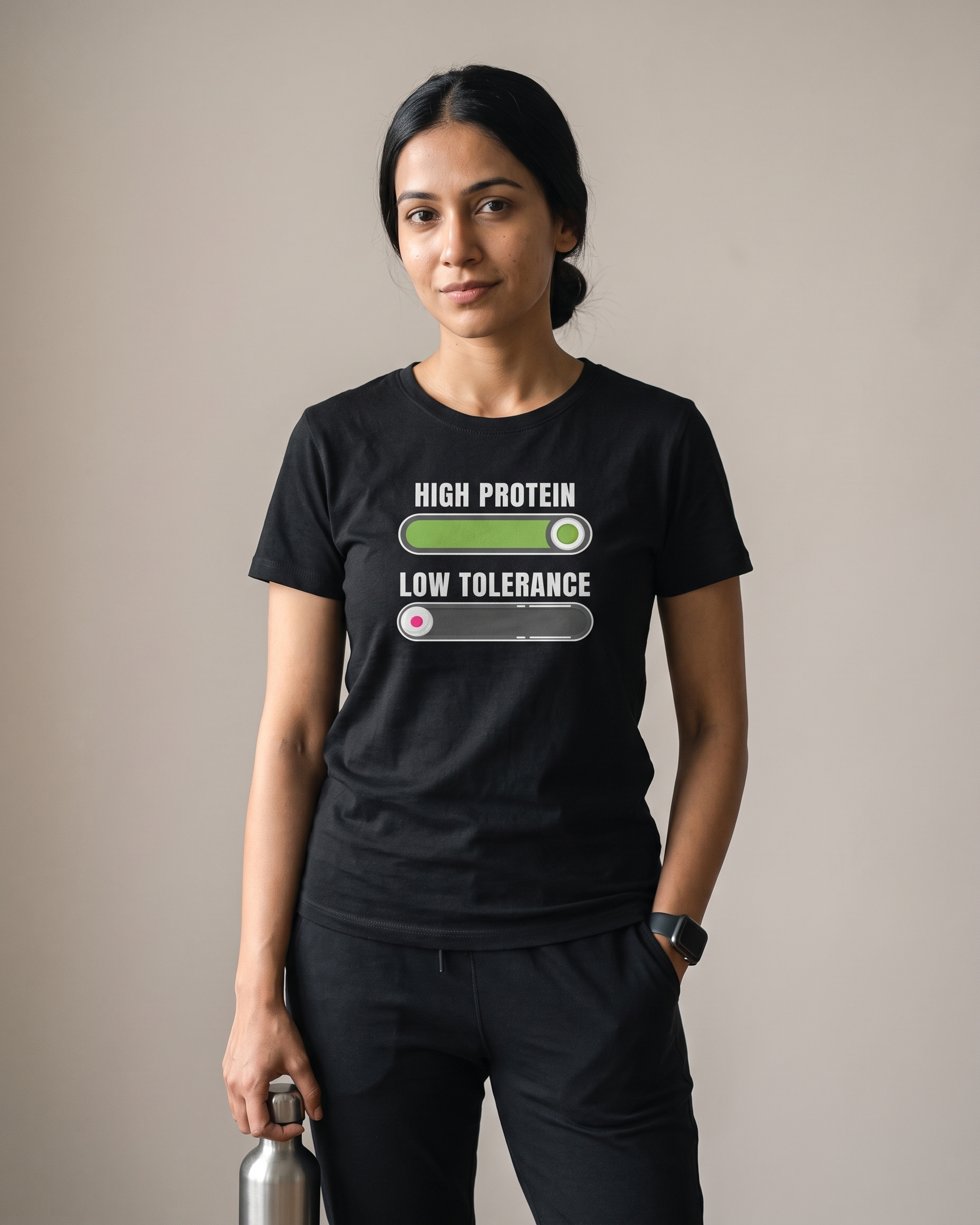 Low Tolerance Black Dhamkee gym t shirt