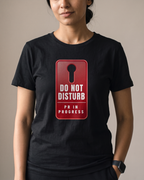 Do Not Disturb Black Dhamkee gym t shirt half