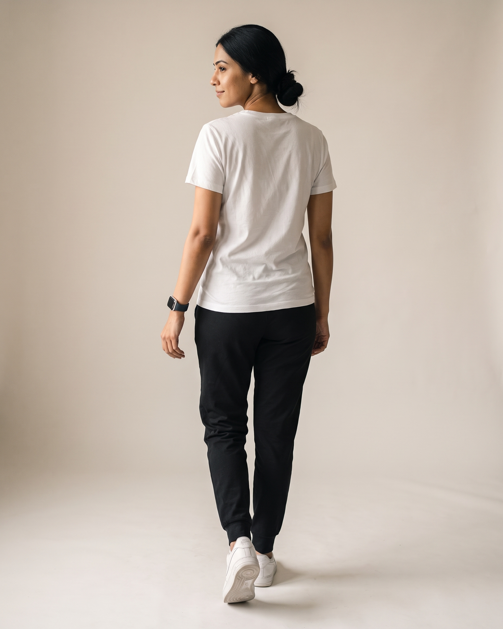 Never Met Rest Day White Dhamkee gym t shirt back