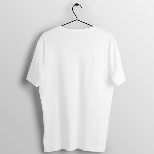 Cardio Grudges box fit gym t shirt for women in White, back view