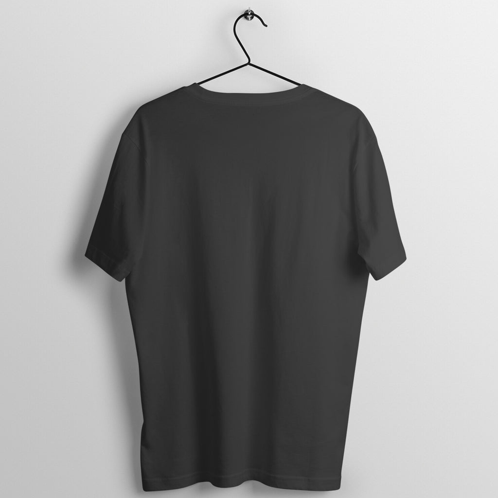 Dhamkee In Progress box fit gym t shirt for women in Black, back view