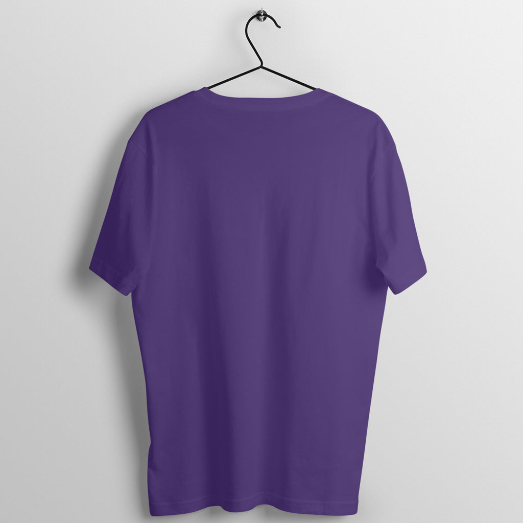 Training Travels Purple gym t shirt back
