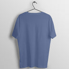 Three On Three Off Smoke Blue gym t shirt back