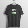 Dhamkee Mode On box fit gym t shirt for women in Black, front view