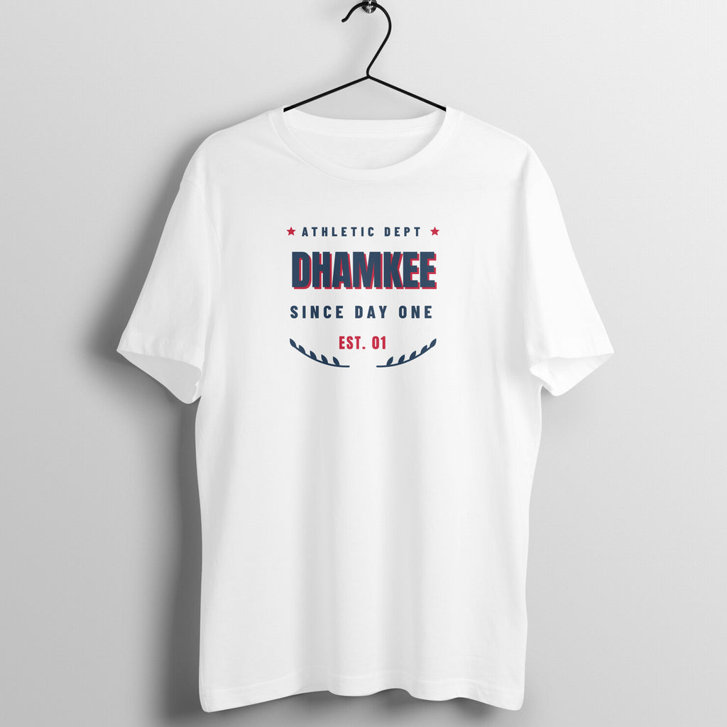 Since Day One box fit gym t shirt for women in White, front view
