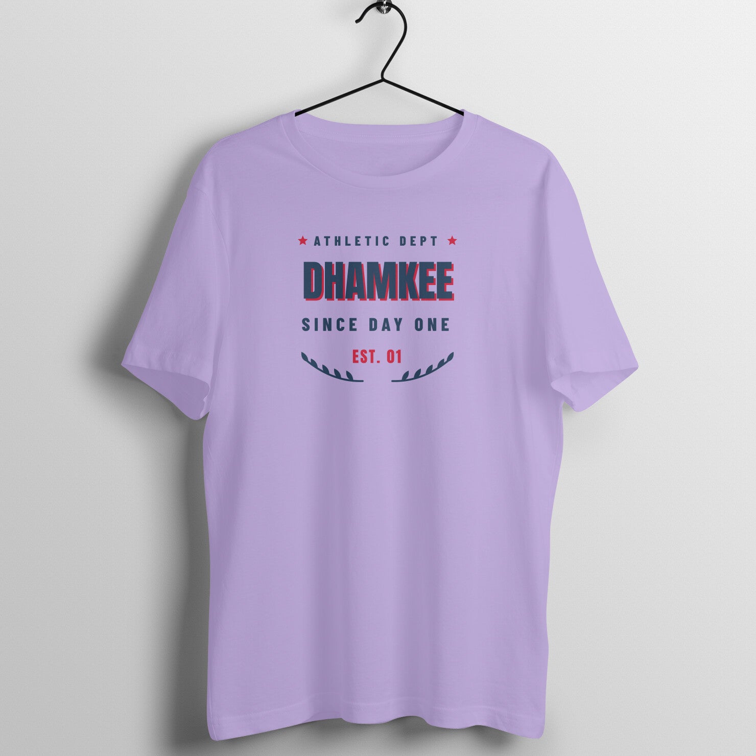 Since Day One box fit gym t shirt for women in Iris Lavender, front view