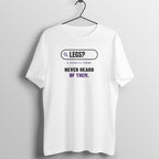 Missing Legs box fit gym t shirt for women in White, front view