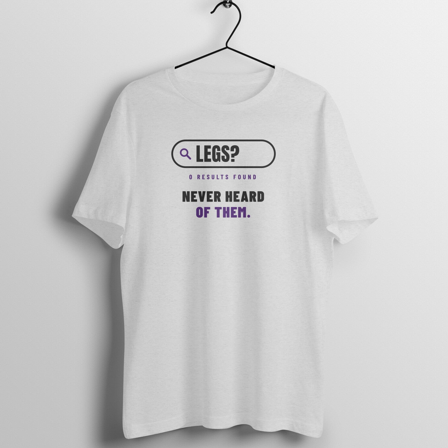 Missing Legs box fit gym t shirt for women in Melange Grey, front view