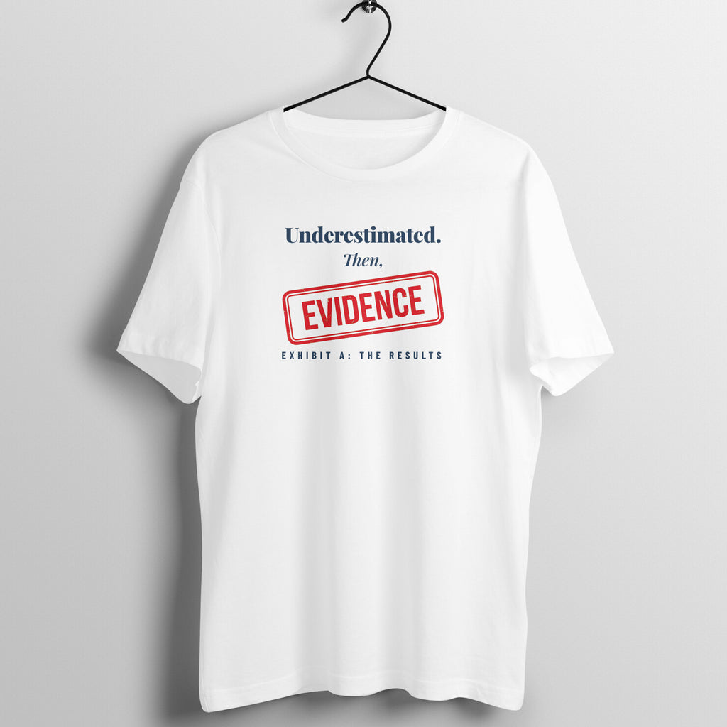 Underestimated box fit gym t shirt for women in White, front view