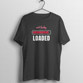 Not Lucky, Loaded box fit gym t shirt for women in Black, front view