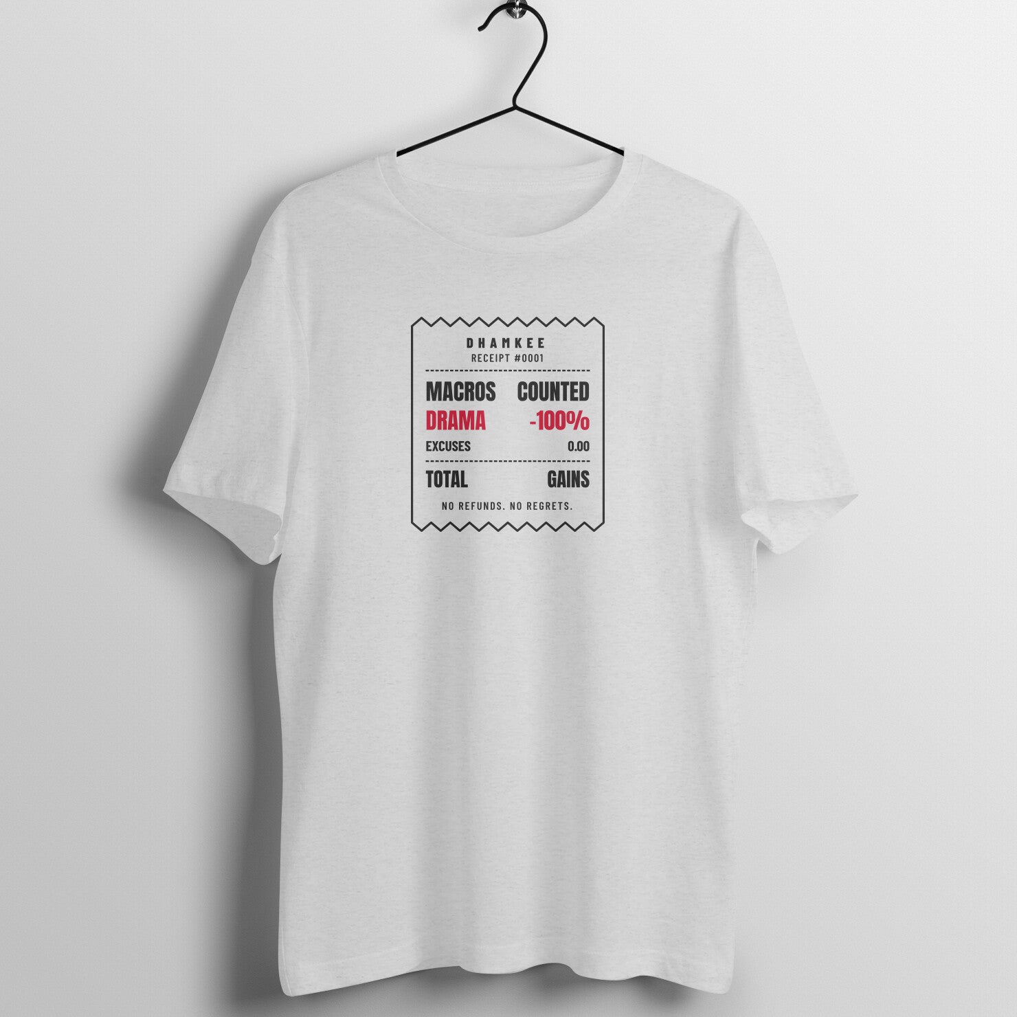Drama Discounted box fit gym t shirt for women in Melange Grey, front view