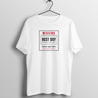 Never Met Rest Day box fit gym t shirt for women in White, front view