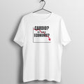 In This Economy? box fit gym t shirt for women in White, front view