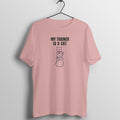 My Trainer Is A Cat Pastel Dusty gym t shirt front