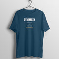 Gym Math Navy Blue gym t shirt front