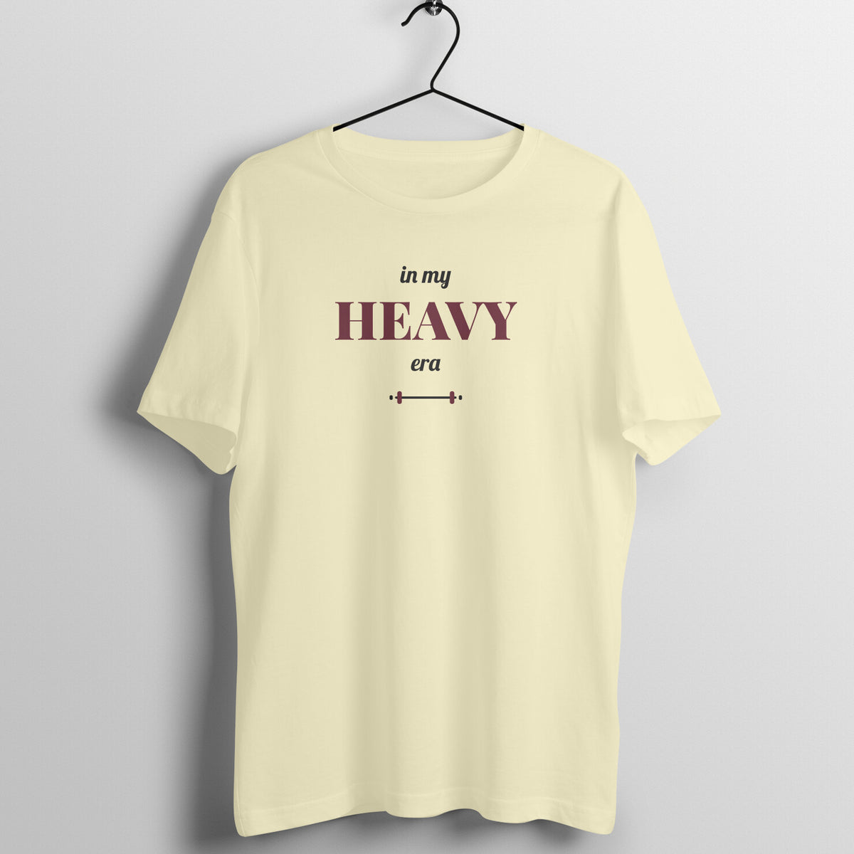 In My Heavy Era Almond gym t shirt front