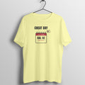 Cheat Day Kal Se Butter Yellow gym t shirt front