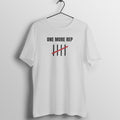 One More Rep Melange Grey gym t shirt front
