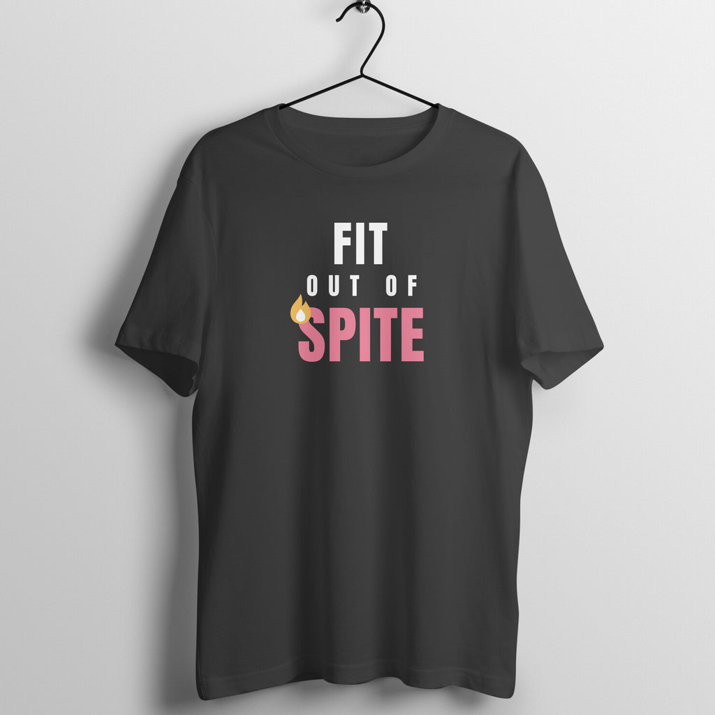 Fit Out Of Spite Black gym t shirt front