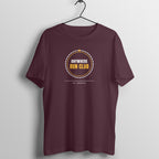 Anywhere Run Club Burgundy gym t shirt front