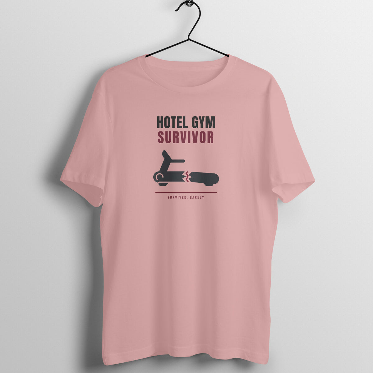 Hotel Gym Survivor Pastel Dusty gym t shirt front