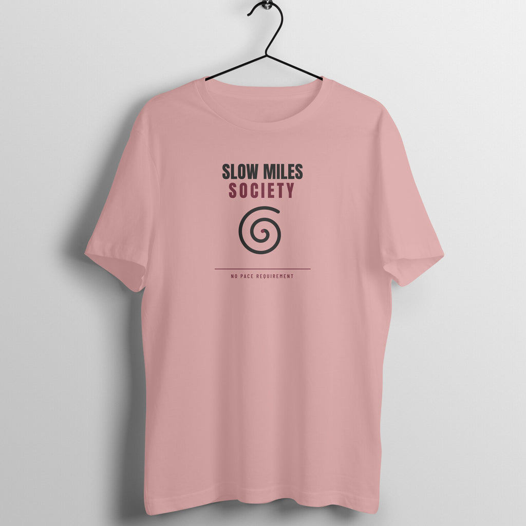 Slow Miles Society Pastel Dusty gym t shirt front