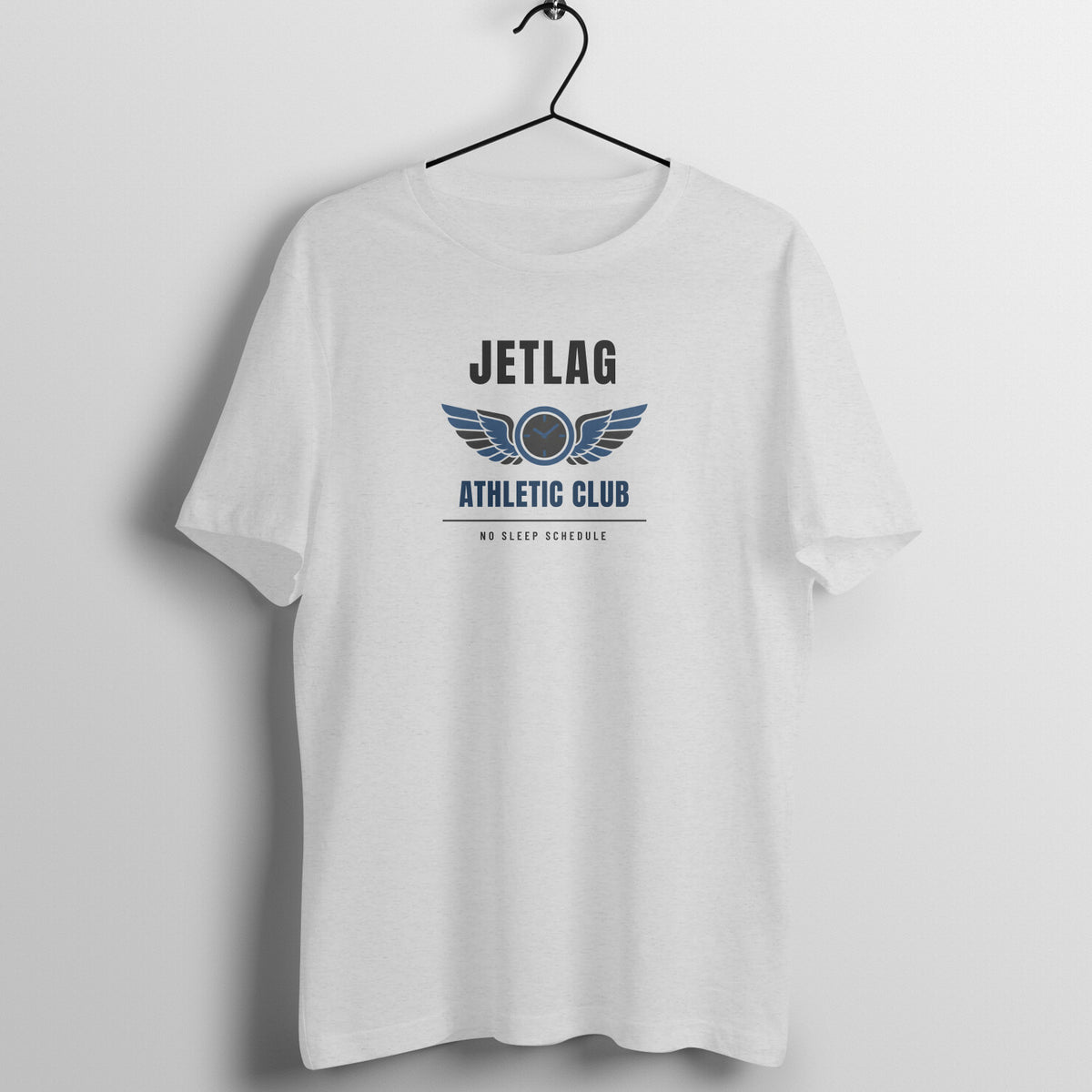Jetlag Athletic Club Melange Grey gym t shirt front