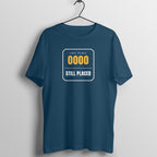 Last Place Still Placed Navy Blue gym t shirt front