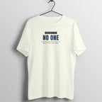 Property Of No One Ivory gym t shirt front