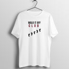 Walk It Off Club White gym t shirt front