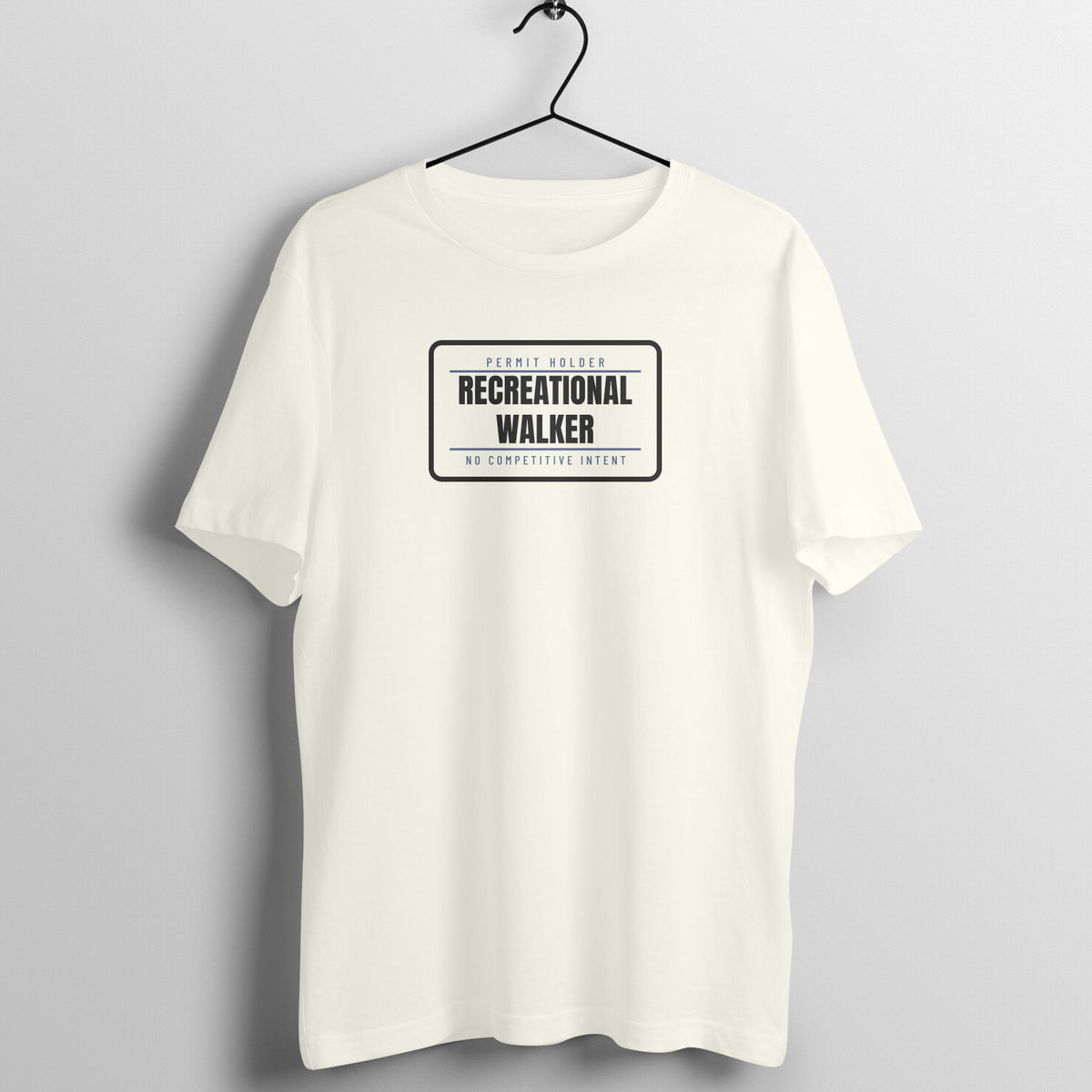 Recreational Walker Ivory gym t shirt front