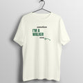 Somehow I'm A Walker Now Ivory gym t shirt front