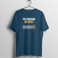 Ten Thousand Or Bust Navy Blue gym t shirt front