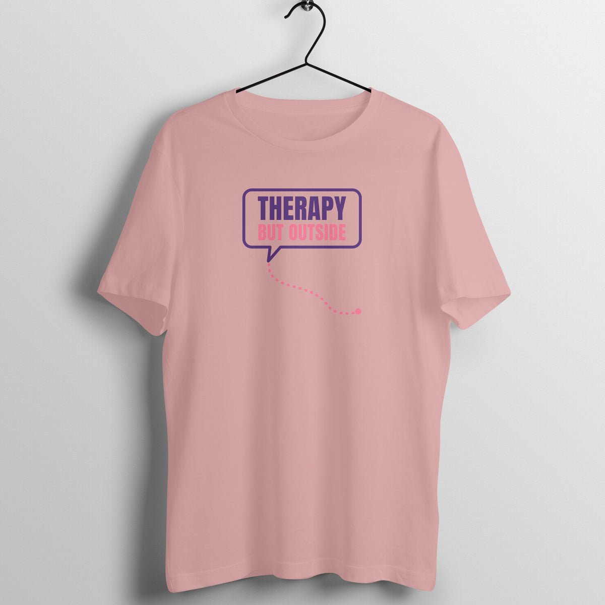 Therapy But Outside Pastel Dusty gym t shirt front