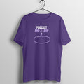 Podcast And A Loop Purple gym t shirt front