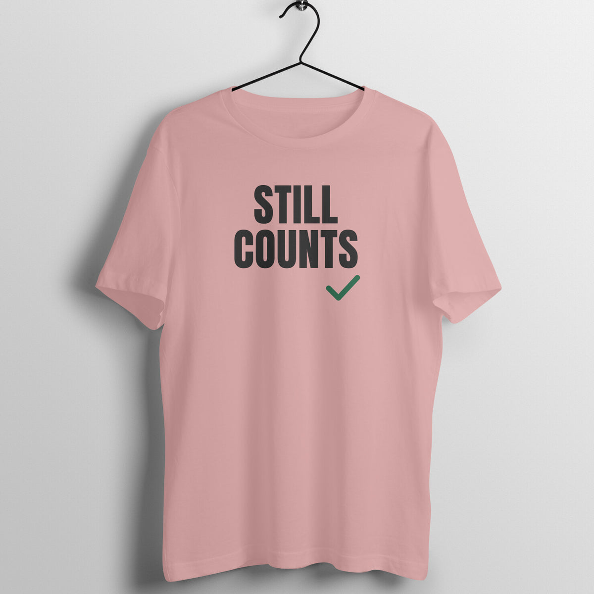 Still Counts Pastel Dusty gym t shirt front