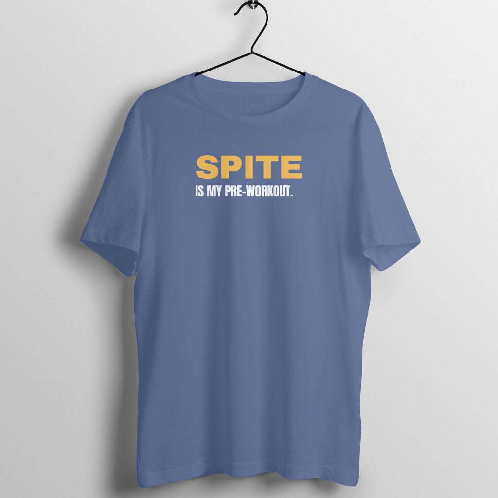 Spite Pre-Workout Smoke Blue gym t shirt front